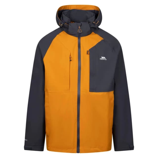 Trespass Trespass Men Fala Outdoor Jacket in Amber Size: Small Amber S Male 5063703962292
