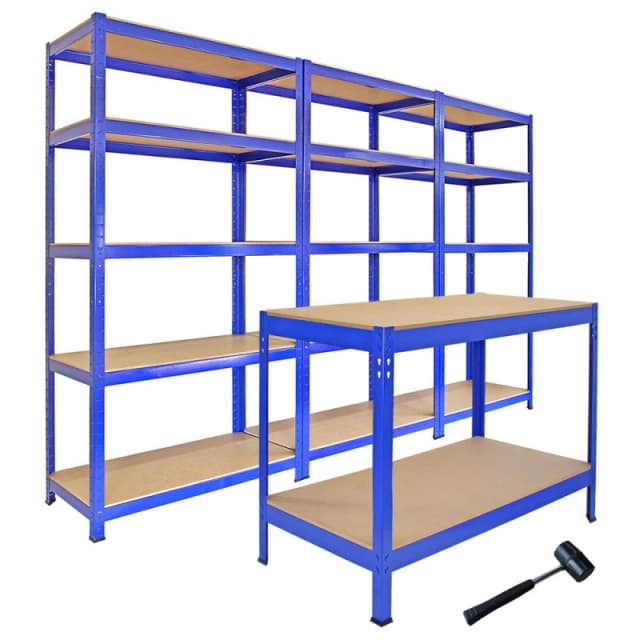 MONSTER RACKING Monster Racking - Heavy Duty Garage Storage Shelves (x3) & 10658