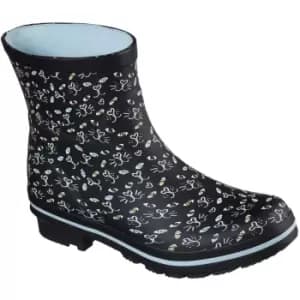 Skechers Womens/Ladies Bobs Rain Check Misty Eye Wellington Boots (8 UK) (Black)