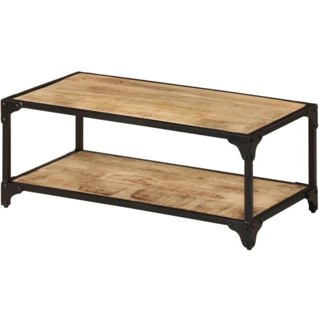 VIDAXL Coffee Table 90x45x35cm Solid Rough Mango Wood Vidaxl 8720286436929