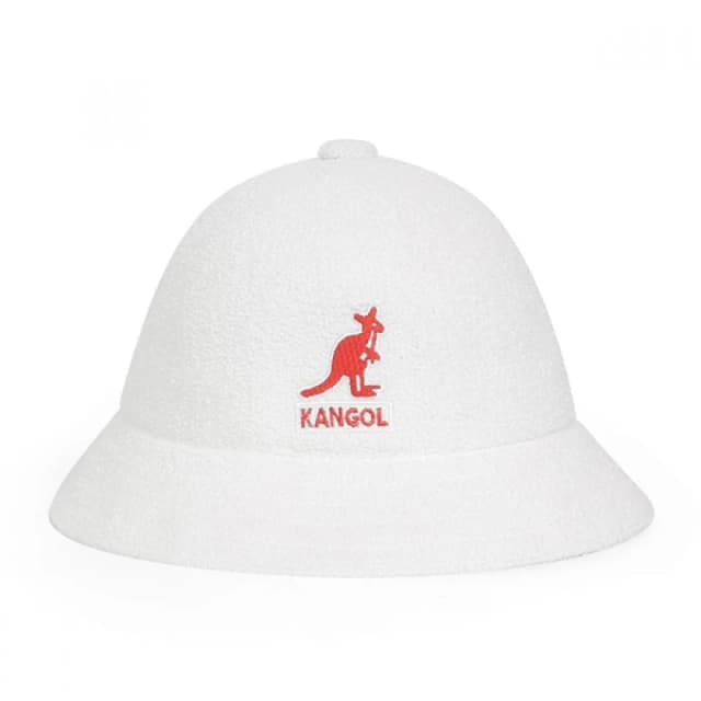 TrendMecca Watches Kangol K3407 White Bermuda Casual Big Logo Bucket Hat K3407 White (XL)