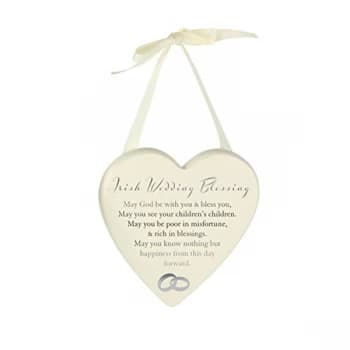 Amore By Juliana Heart Plaque - Irish Wedding Blessing