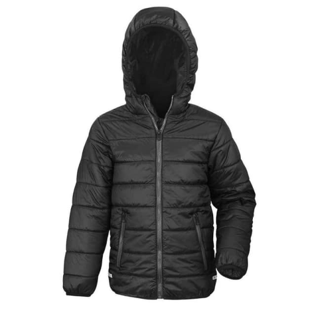 Result Core Soft Padded Jacket in Jet Black Size: 2-3 Years Jet Black Unisex 2-3 Years