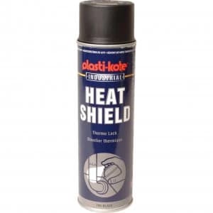 Plastikote Industrial Heat Shield Aerosol Spray Paint Black 500ml