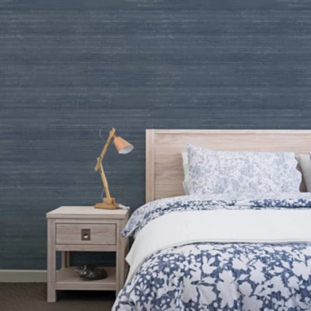 Galerie Vintage Roses Dark Blue Pretty Script Smooth Wallpaper