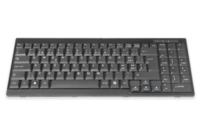 Digitus Keyboard Suitable for TFT Consoles. Swiss Layout
