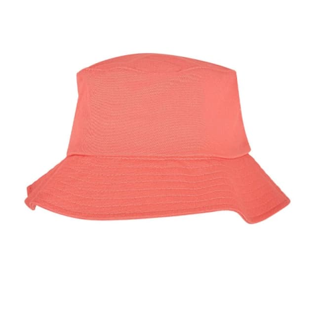 Flexfit Flexfit Men Cotton Twill Bucket Hat in Coral One Size Male 5063300227527