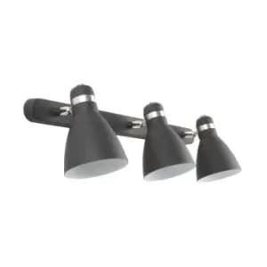 Delta Ceiling Spotlight Bar, Matt Black, Satin Nickel, White, 3x E27
