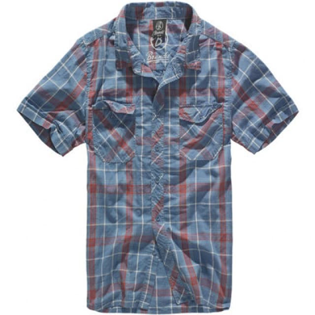 Brandit Roadstar Shirt Red / Blue Size Medium
