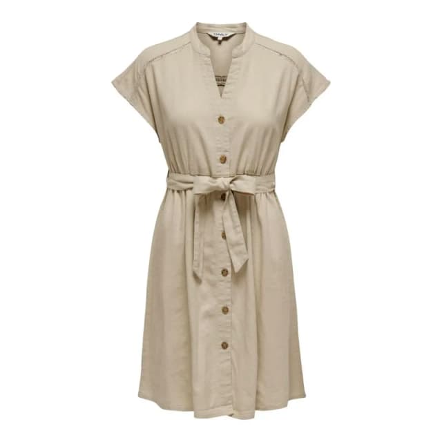 Only Womens shirt dress Only Caro Beige Female XS