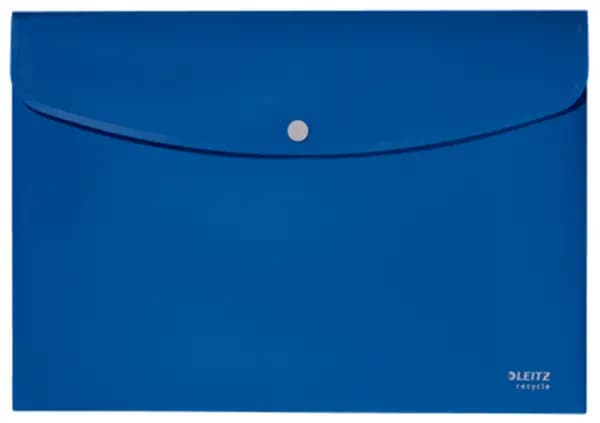 Leitz Leitz Recycle Document Wallet Plastic A4 Blue (Pack of 10) 46780035 46780035