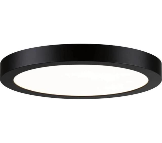 PAULMANN Abia Round LED Ceiling Lamp - Black 4000870709849
