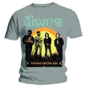 The Doors Waiting For The Sun Mens Grey Large T-Shirt