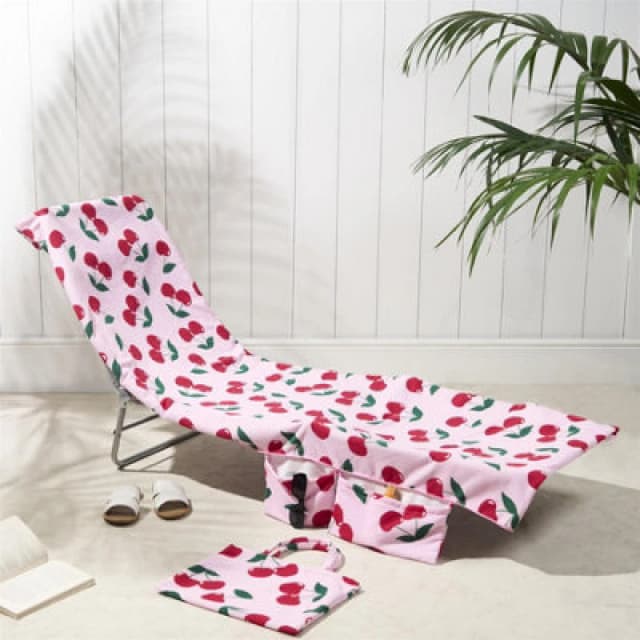 OHS OHS Beach Towel Bag Microfiber Quick Dry Absorbent Soft Large Travel Bath in Light Pink Light Pink One Size Unisex 5027434211388