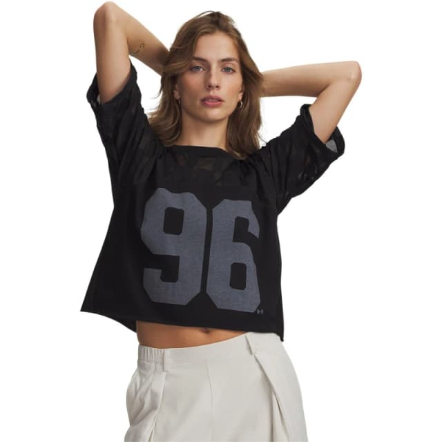 Under Armour UA Burnout 96 Tee Ld63 Black/White female 10 (S)