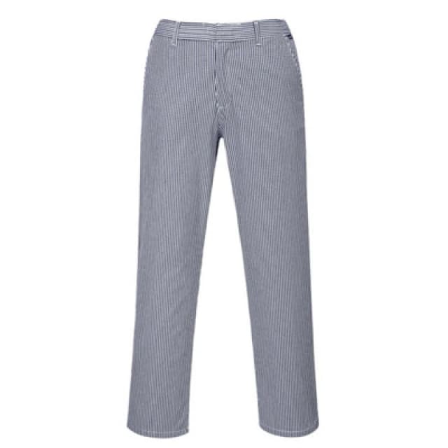 Portwest C075 Barnet Chefs Trousers Check C075CHRM Colour: Blue / White