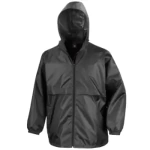 Result Mens Core Lightweight Waterproof Shield Windproof Jacket (L) (Black)