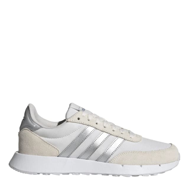 adidas Run 60s 2.0 Shoes Womens Chalk White/Sil female 4.5 (37.3)