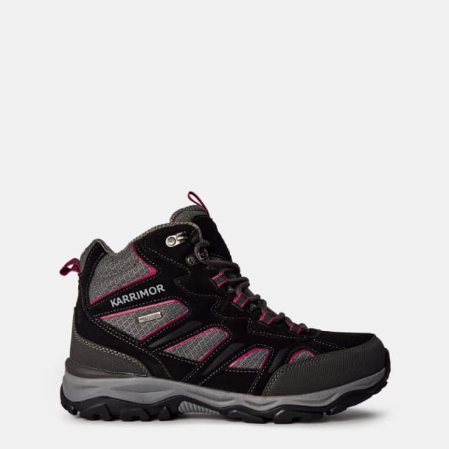 Karrimor Mount Waterproof Walking Boots Womens Black/Pink female 3 (36)