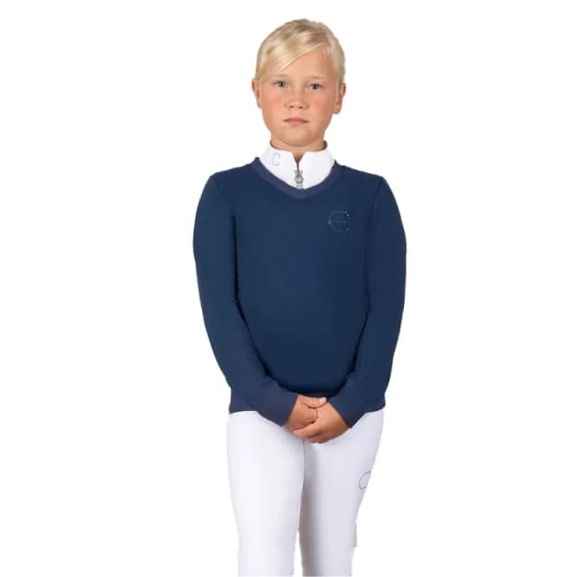 Coldstream Next Generation Crailing Performance Sweatshirt in Blue Size: 11-12 Years Blue Unisex 11-12 Years