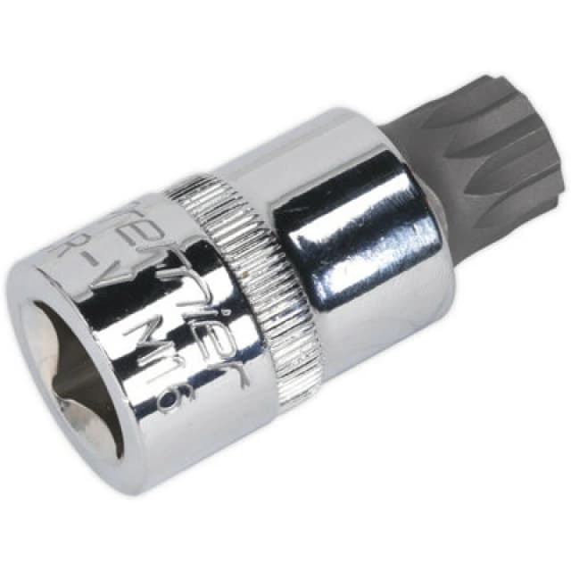 Loops M16 x 55mm Spline SECURITY Socket Bit - 1/2" Sq Drive - For Audi & VW Gearbox Multi