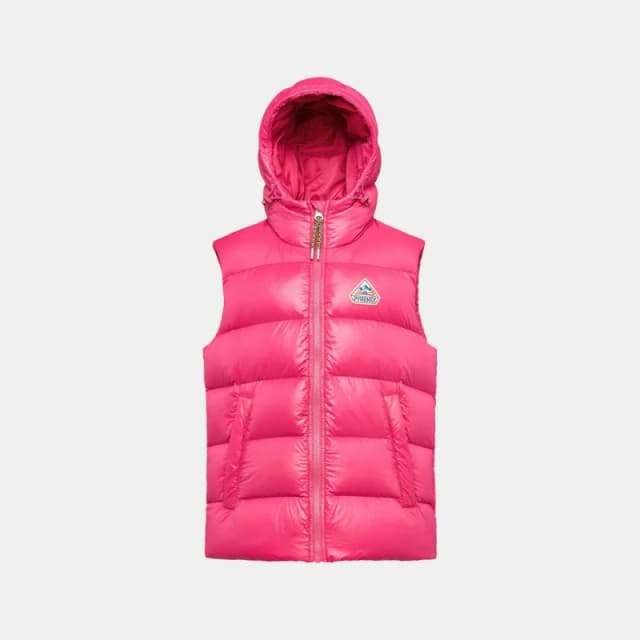 Pyrenex Unisex Kids Hooded Padded Sleeveless Gilet Cyclamen 5191 unisex 12Y