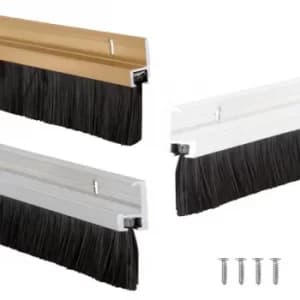 Stormguard Heavy Duty Bottom of Door Brush Strip 838mm (GOLD)