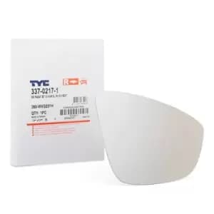 TYC Wing Mirror Glass 337-0217-1 Side Mirror Glass,Mirror Glass VW,Passat Variant (365),SCIROCCO (137, 138),Passat CC (357),Eos (1F7, 1F8)