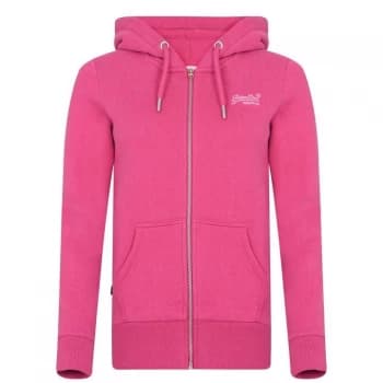 Superdry Full Zip Hoodie - Magenta 5ES