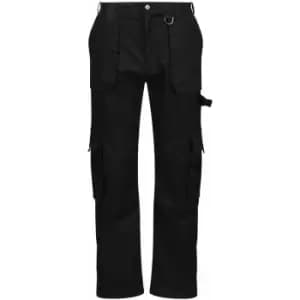 Mens Pro Utility Work Trousers (30R) (Black) - Regatta