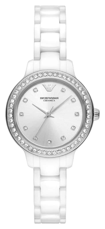 Emporio Armani AR70013 Womens (32mm) Silver Dial / White Watch