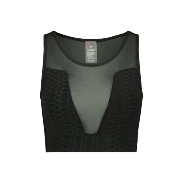 Steve Madden Mesh tank top For Her Steve Madden Maximize Noir Female XS