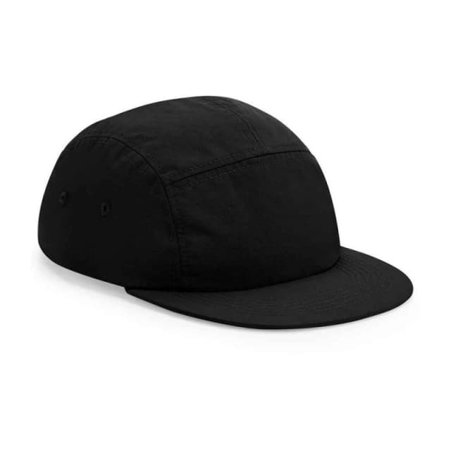 Beechfield Beechfield Men 5 Panel Camper Cap in Black One Size Male 5063300480021