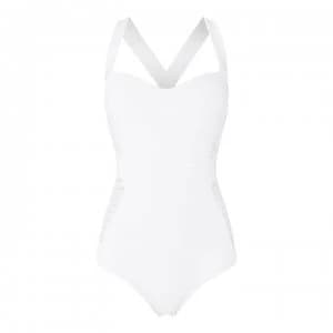 Jets Jets Parallels Low Back Swimsuit - WHITE