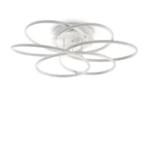 Karol Integrated LED Indoor Flush Ceiling Lamp White 4000K