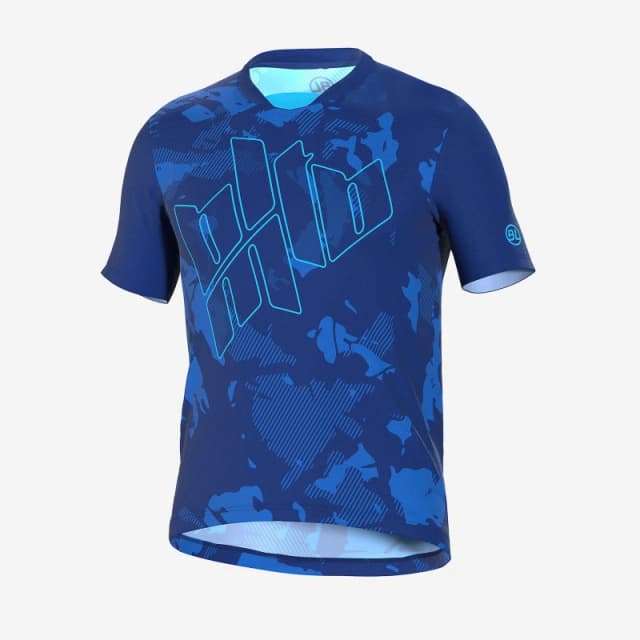 Bicycle Line Mens Short Sleeve Cycling Jersey Blue Navy male Small