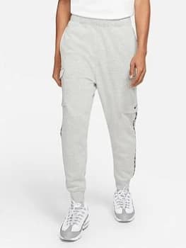 Nike Repeat Fleece Cargo Pants - Grey/Black, Grey/Black Size M Men