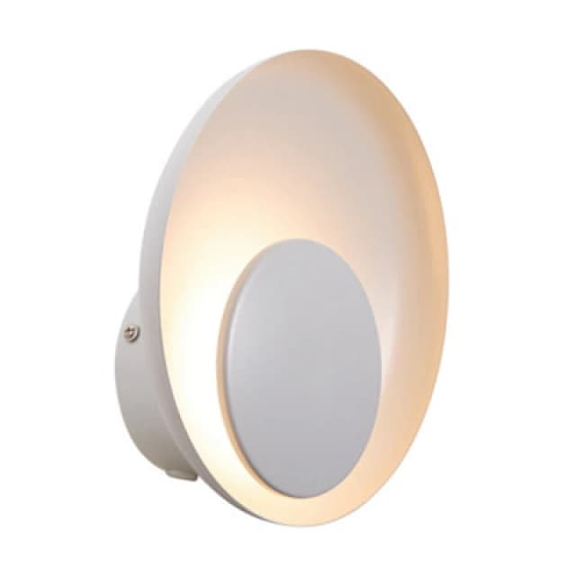 Nordlux Marsi Metal Wall Light White,plug In Or Mains Led