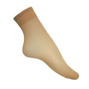 Silky Womens/Ladies Glossy Anklets (3 Pairs) (One Size) (Black)