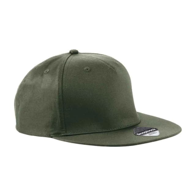 Beechfield Beechfield Men 5 Panel Retro Rapper Cap in Dark Olive Dark Olive One Size Male 5063693906511