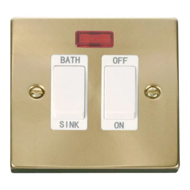 SE Home Satin / Brushed Brass 20A DP Sink/bath Switch Gold unisex