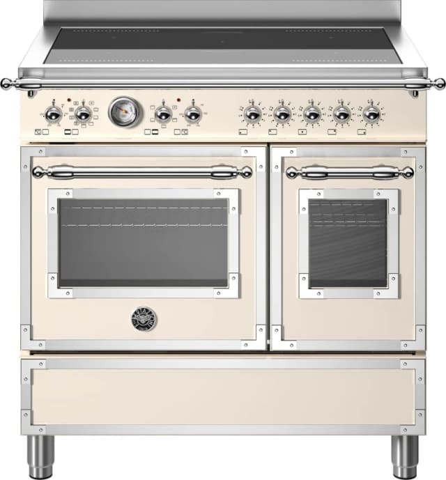 Bertazzoni HER95I2EAVT 90cm Heritage Induction Range Cooker - IVORY HER95I2EAVT