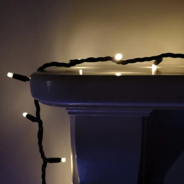 Samuel Alexander 100 LED 8M Premier Christmas Connectable Outdoor Static Lights In Warm White