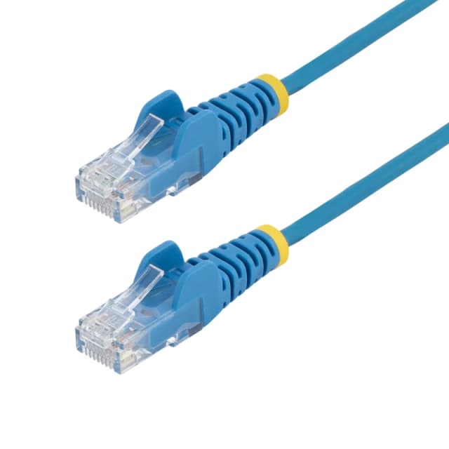 StarTech.com 25cm Blue Slim CAT6 Ethernet Cable. Snagless. 100W PoE. U