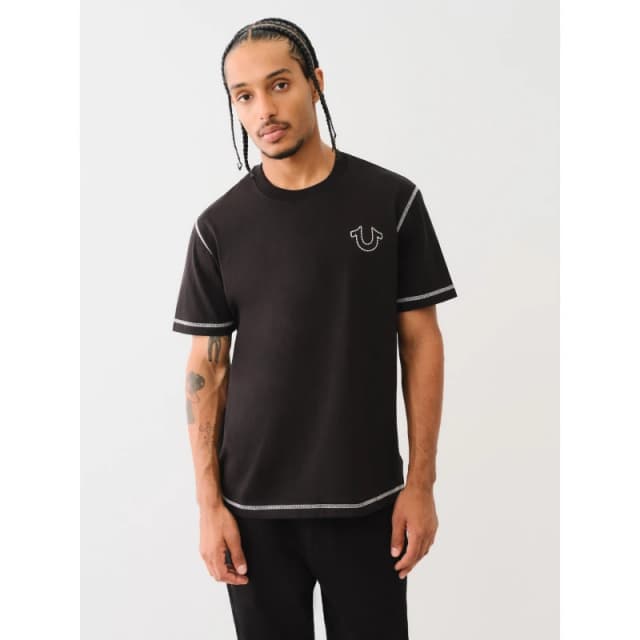 True Religion Big T Horseshoe Tee - Black S