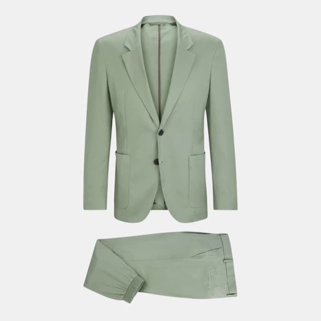 Hugo Mens Haero/Gelos233x Suit Pastel Green male 36 (46)