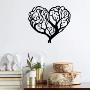 A?aç 12 Black Decorative Metal Wall Accessory