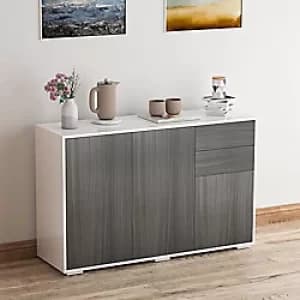 HOMCOM Side Cabinet 838-077GY 740 x 1170 x 360 mm Grey