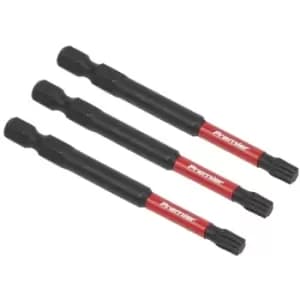 Sealey AK8269 TRX Star* T27 Impact Power Tool Bits 75mm - 3pc