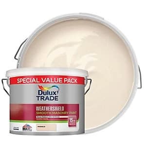 Dulux Trade Weathershield Smooth Masonry Paint - Magnolia 7.5L